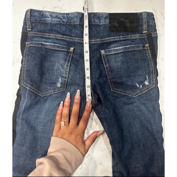 Dsquared2 Tie Detail Deana Denim Jeans- Size 40 (US 4) - Picture 13 of 15